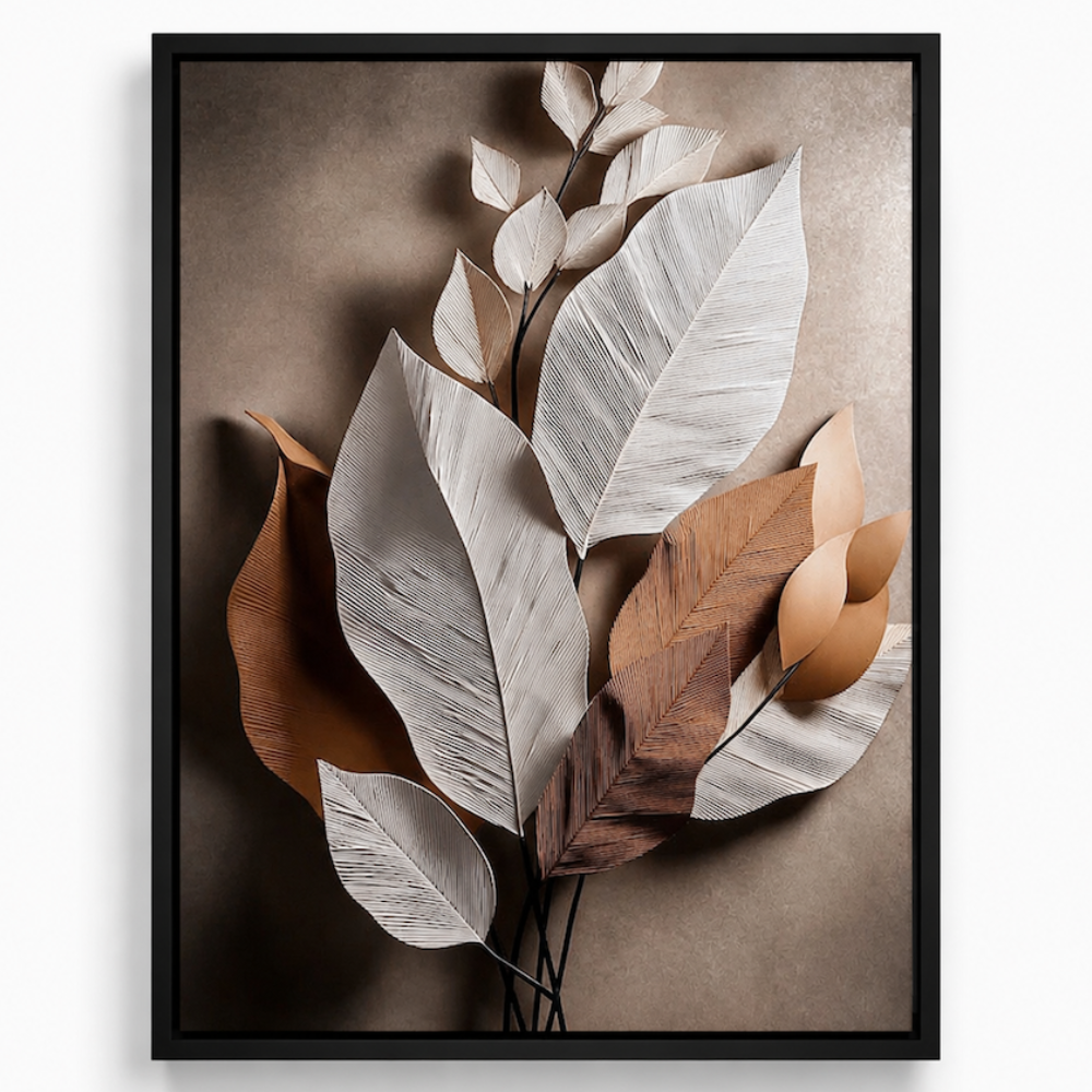 Tableau Contemporain - Brown Leaves