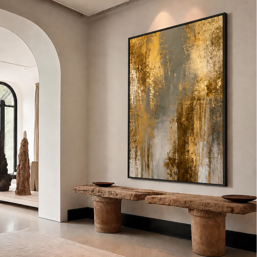 Tableau Contemporain - Gold