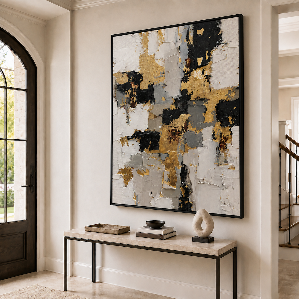 Tableau Contemporain - Golden Texture
