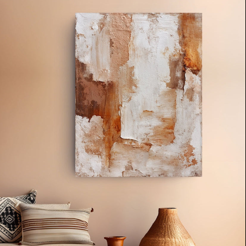 Tableau Abstrait - Terre d'Ocre