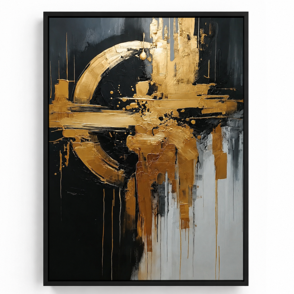 Tableau Abstrait - Golden Halo
