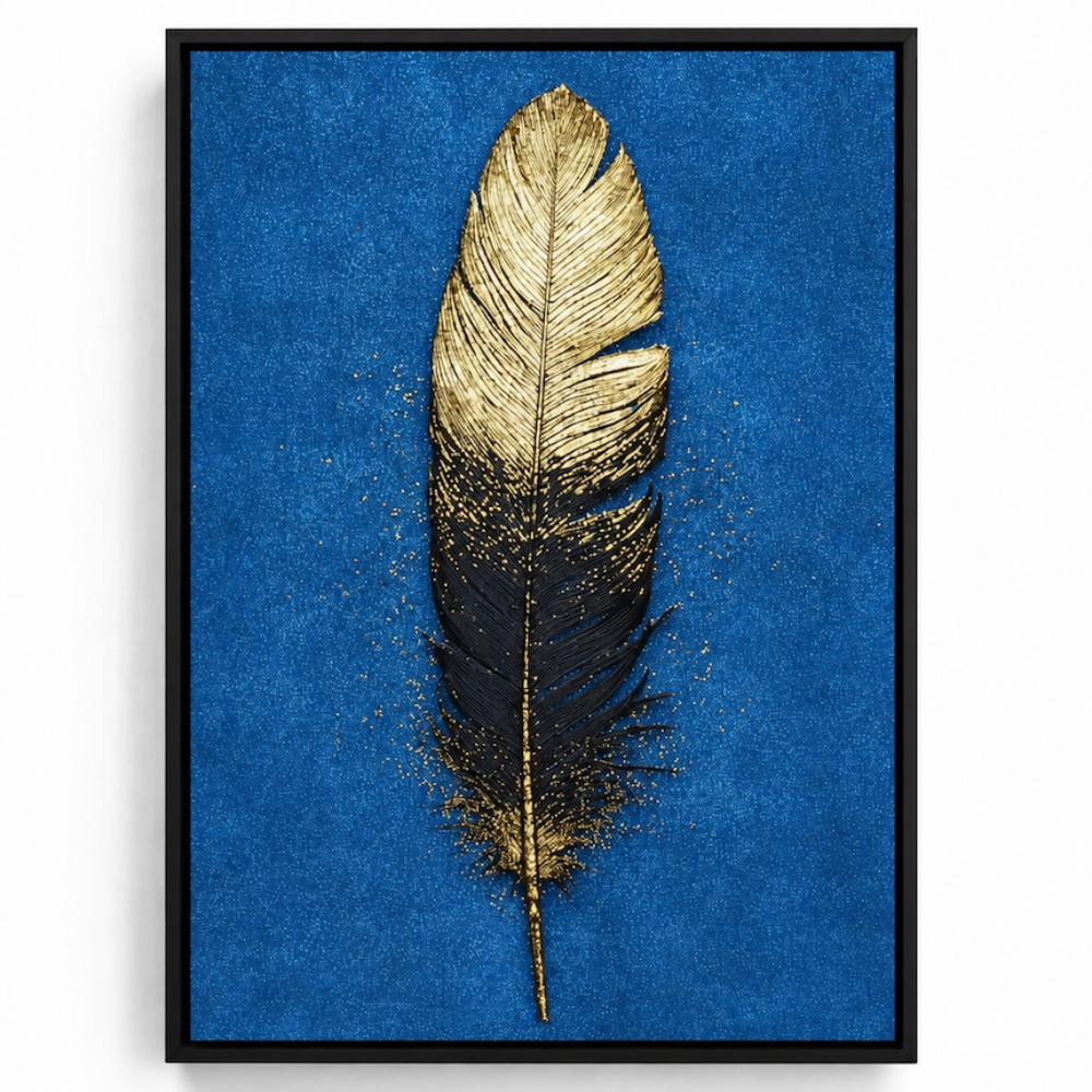 Tableau Contemporain - Blue Feather