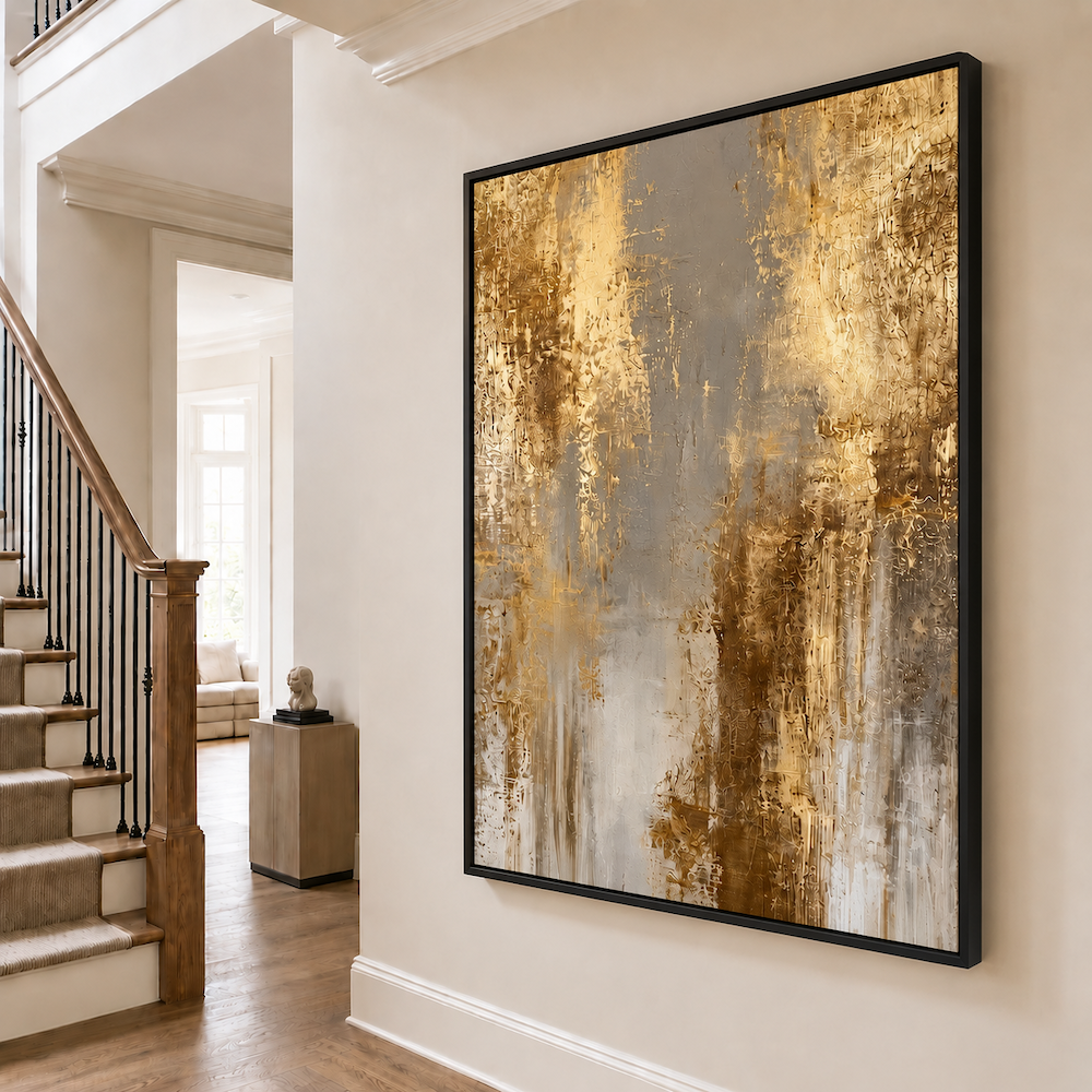 Tableau Contemporain - Gold