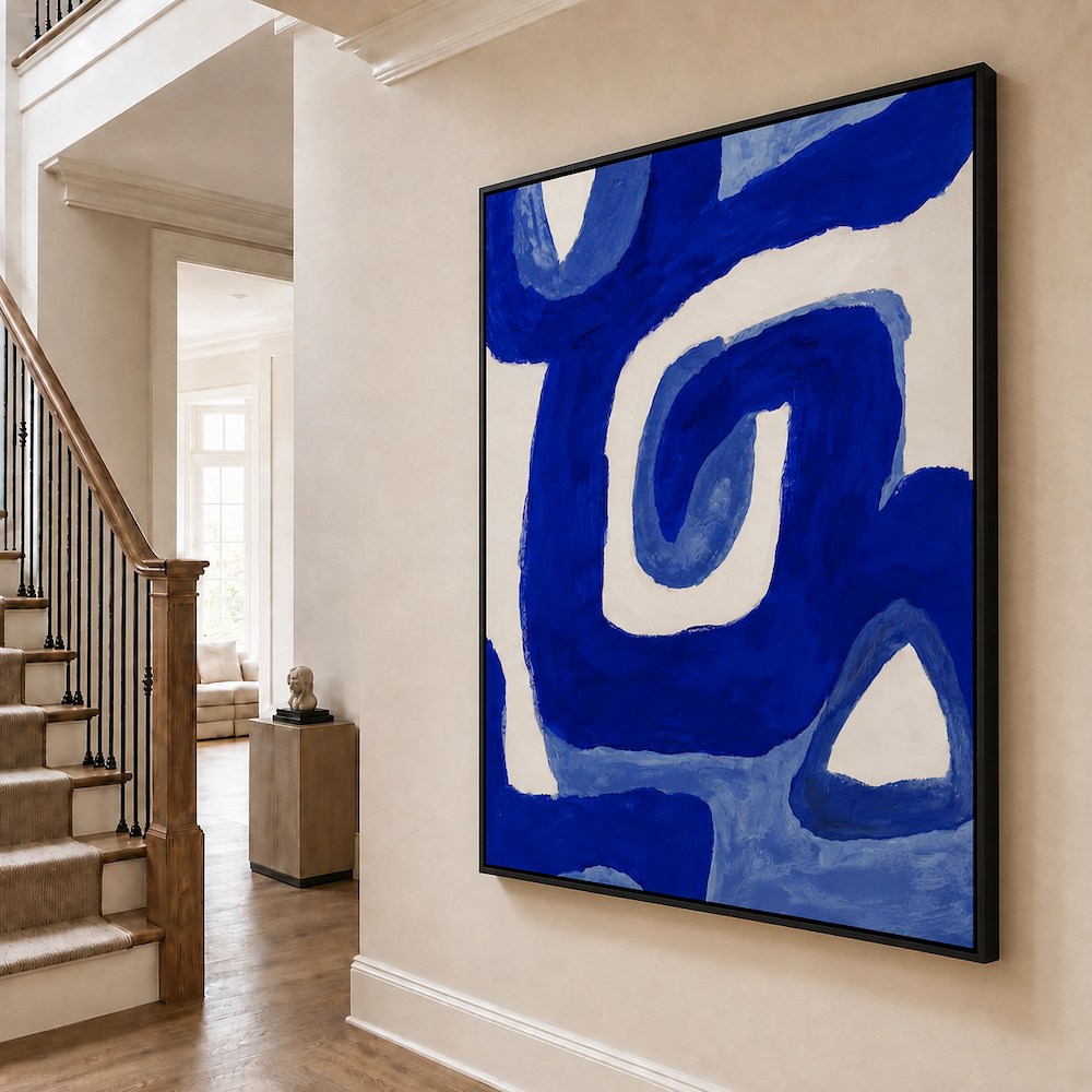 Tableau Minimaliste - Blue Power