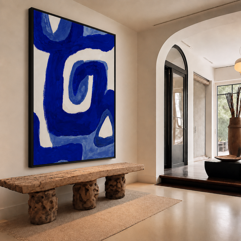 Tableau Minimaliste - Blue Power