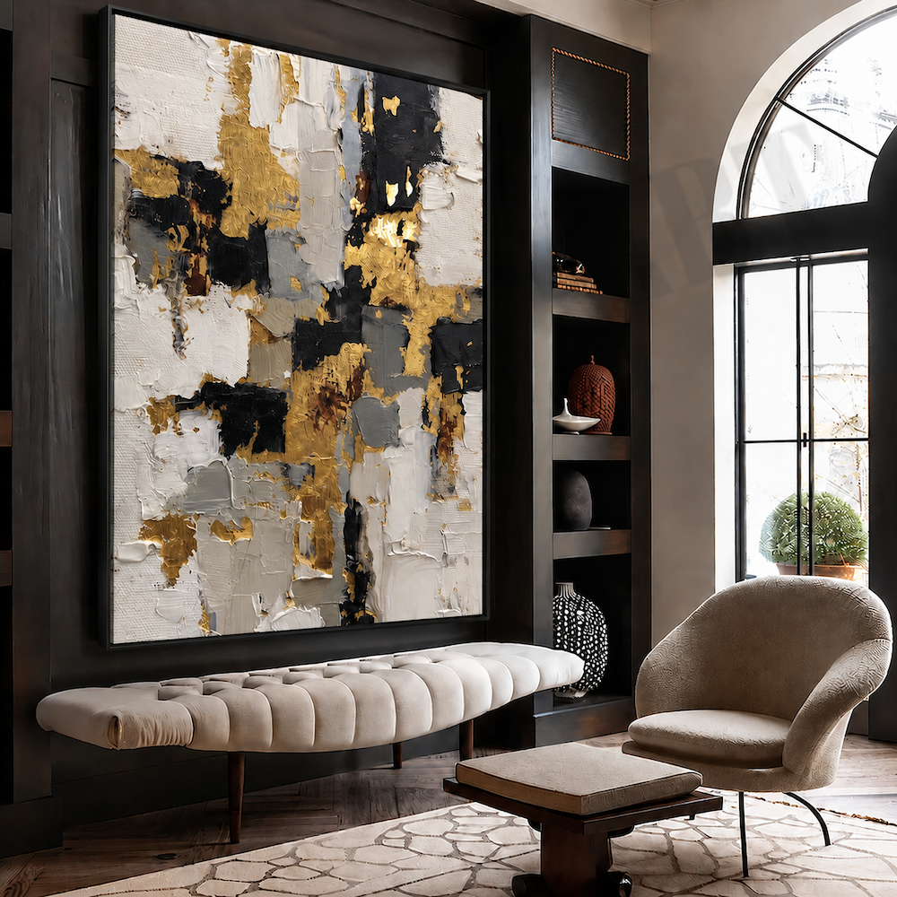 Tableau Contemporain - Golden Texture