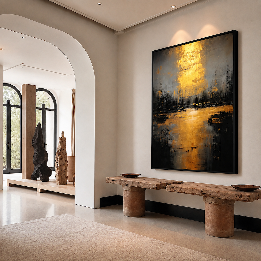 Tableau Contemporain - Dark Sunset