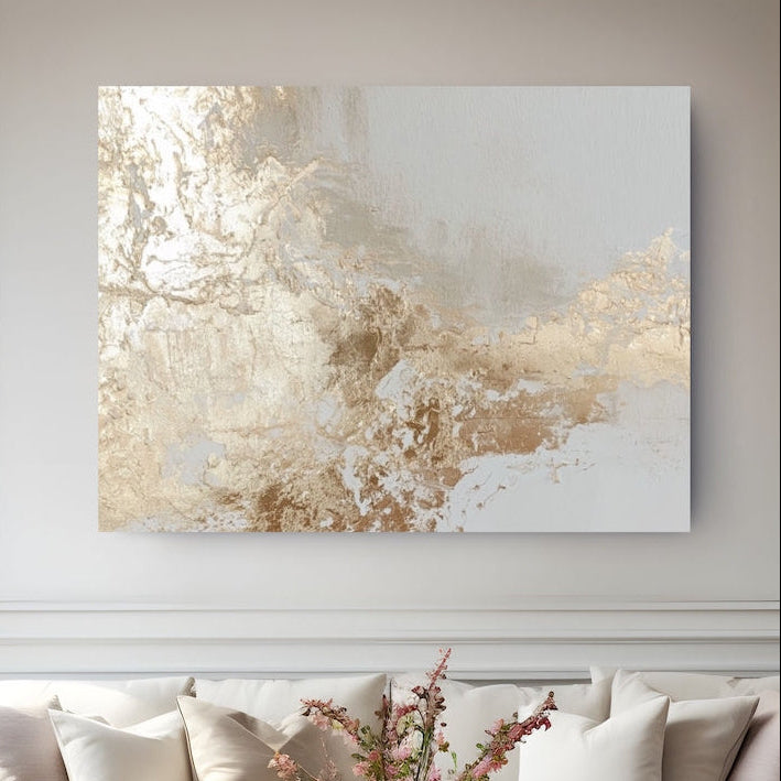 Tableau Contemporain - White Gold