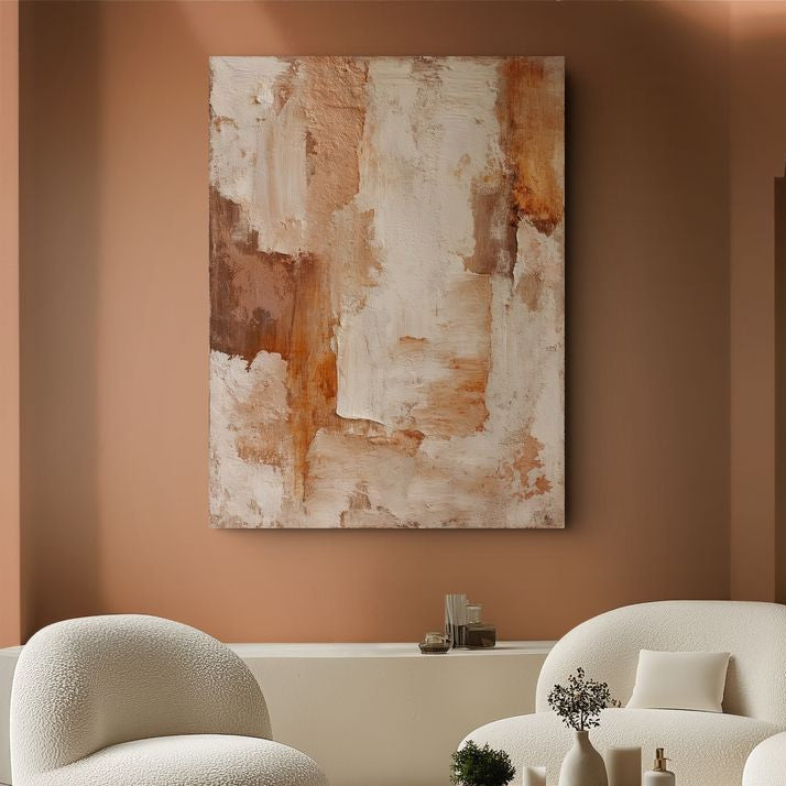 Tableau Abstrait - Terre d'Ocre